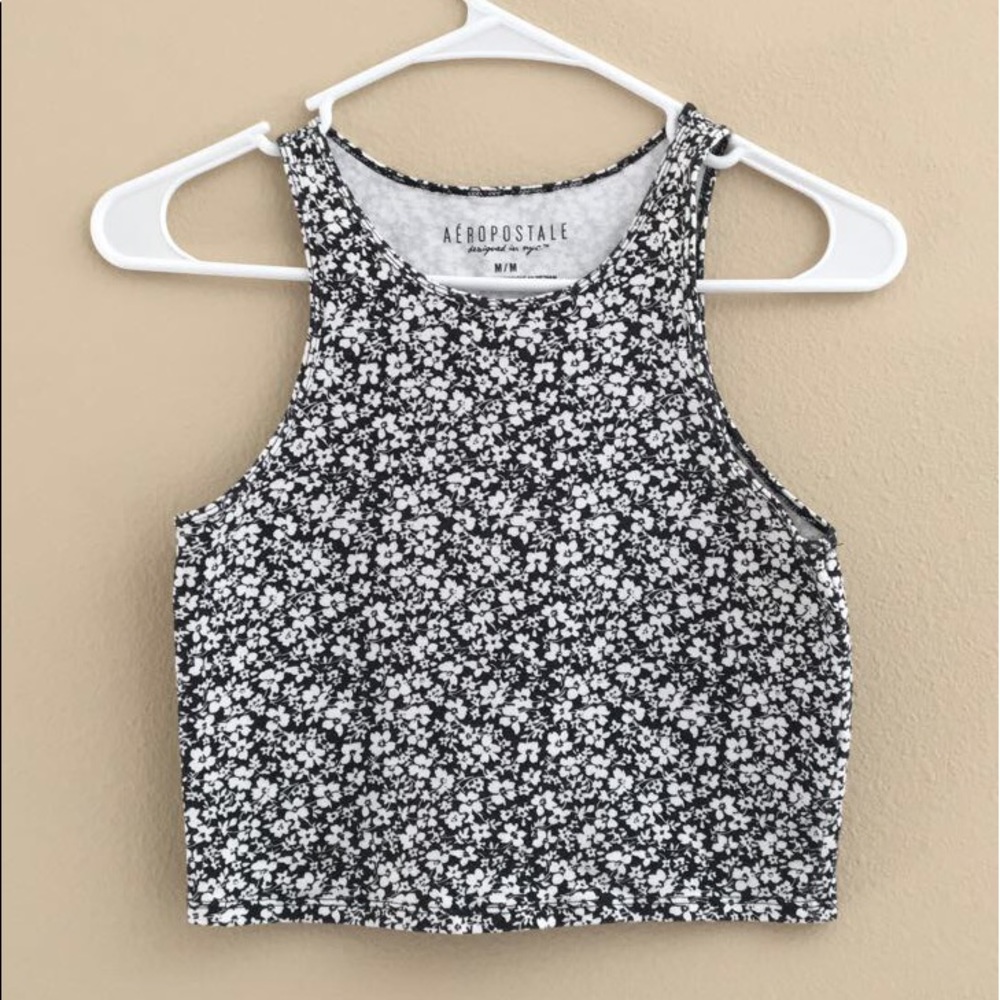 Floral Cropped Tank Top